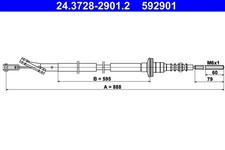 Kupplungsseil Kupplungszug ATE